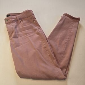 Liverpool Blush‎ Ankle Cropped Pink Skinny Jeans